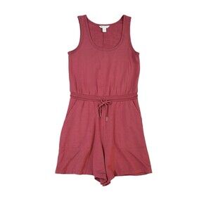 Athleta Red Sleeveless Romper